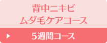 背中ニキビ ムダ毛ケアコース